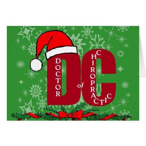CHRISTMAS SANTA DC DOCTOR CHIROPRACTIC MEDICINE CARD Zazzle