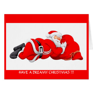CHRISTMAS SANTA GREETINGS CARD