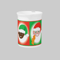 Christmas Santa Hat Kids pitchers