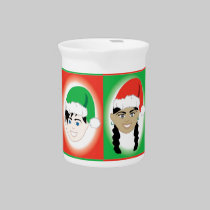 Christmas Santa Hat Kids pitchers
