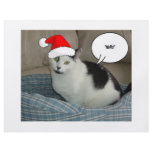 Christmas Santa Hat Kitty Cat Flyer