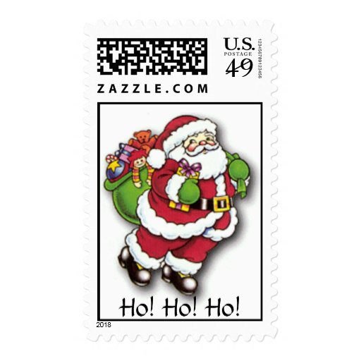 Christmassantaho Ho Ho Postage Stamps Zazzle 