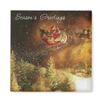 Christmas Santa Magnet - Stocking Stuffer