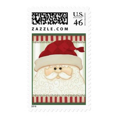 Christmas Santa postage stamp by JoyOfLife