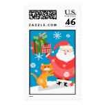Christmas Santa Postage Stamp Custom