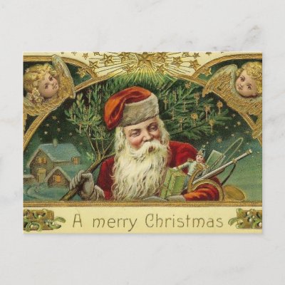 Christmas Santa postcard