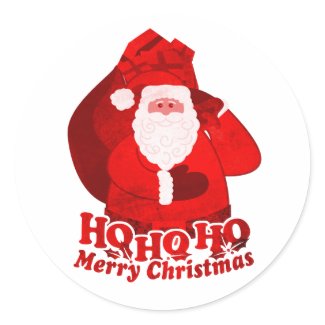 Christmas Santa red sticker