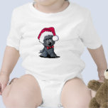 Christmas Santa Scottie Dog Creeper