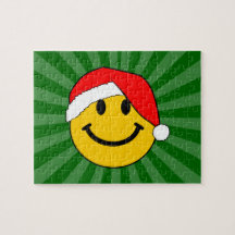 Christmas Santa Smiley Face Puzzle