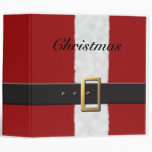 Christmas Santa Suit Binder