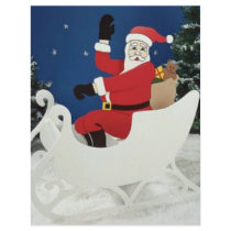 Christmas Santa Waving letterhead by awesometees Christmas Santa Waving letterhead