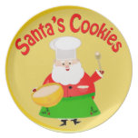 Christmas Santa's Cookies Plate
