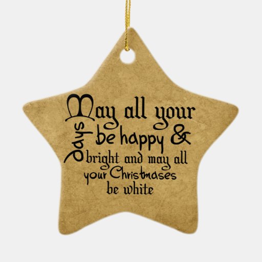 Christmas Saying Tree Star Ornament | Zazzle