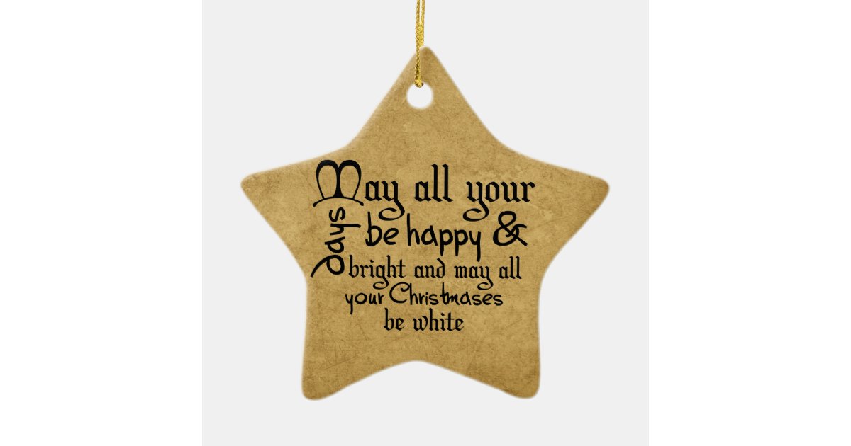 Christmas Saying Tree Star Ornament | Zazzle