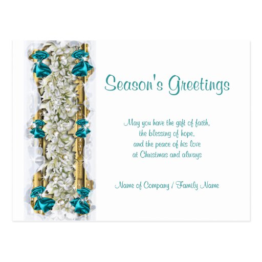 Christmas sayings Xmas Corporate thanks Postcard | Zazzle