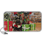 Christmas - Schnauzer - Fergie and Fenway iPod Speakers