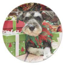 Christmas - Schnauzer - Joey Party Plates