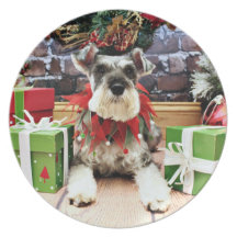 Christmas - Schnauzer - Petunia Party Plate