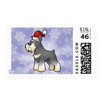 Christmas Schnauzer Stamps
