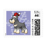 Christmas Schnauzer postage