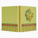 Christmas Scroll Fleur de lis Binders