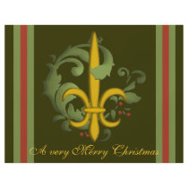 Christmas Scroll Fleur de lis flyers by ARTegrity Christmas Scroll Fleur de lis flyers
