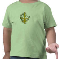 Christmas Scroll Fleur de lis Toddler T-shirt