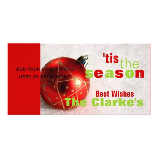 Christmas Season Family Photo Card Non Religious Zazzle