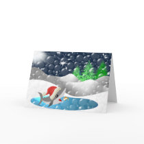 Christmas Shark cards