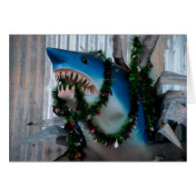 Christmas Shark card