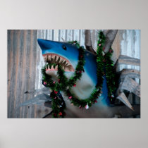 Christmas Shark poster
