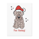 Christmas Sharpei Dog postcards