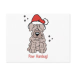 Christmas Sharpei Dog Post Card