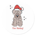 Christmas Sharpei Dog stickers