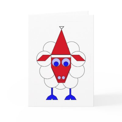 Christmas Sheep Cards by lonvig