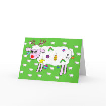 Christmas Sheep Greeting Cards