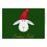 Christmas sheep Josef glad celebration Greeting Cards