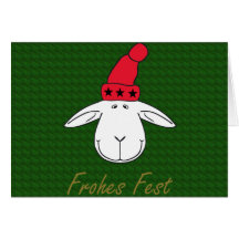 Christmas sheep Josef glad celebration Greeting Cards