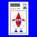 Christmas Sheep postage