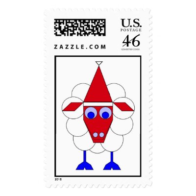 Christmas Sheep postage