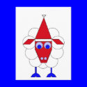 Christmas Sheep postcards