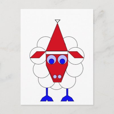 Christmas Sheep postcards