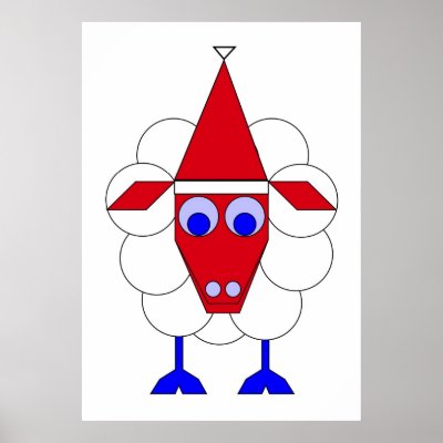 Christmas Sheep posters