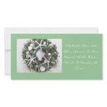 Christmas Shell Wreath Personalized Photo Card