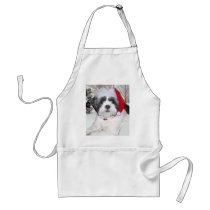 Christmas Shih Tzu aprons