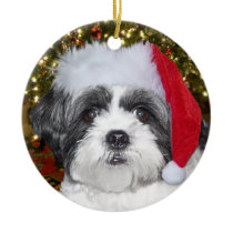 Christmas Shih Tzu Dog ornaments