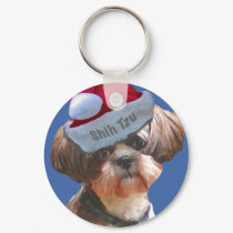 Christmas Shih Tzu keychains by DogsRealDogs Christmas Shih Tzu keychains