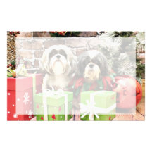 Christmas - Shih Tzu - Maggie and Vince Stationery
