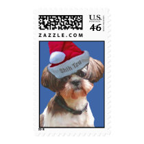 Christmas Shih Tzu Postage postage