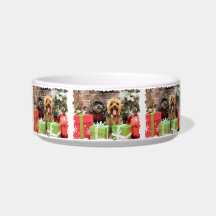 Christmas - Shih Tzu X Maggie - Yorkie Pixie Pet Water Bowls